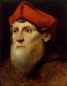 Unknown Italian - Portrait of a Bearded Prelate - Google Art Project