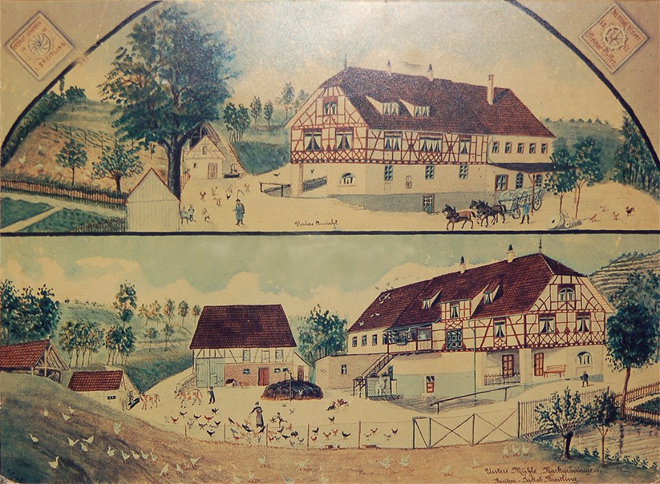 Untere Mühle MG unbek Maler ca 1910