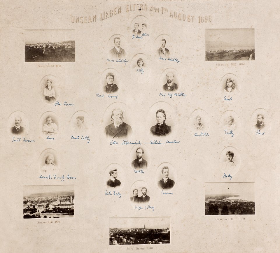 Unsern lieben Eltern zum 1ten August 1896