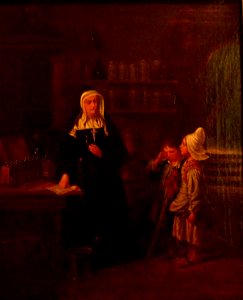 Unknown dutch painter - Monastic drugstore