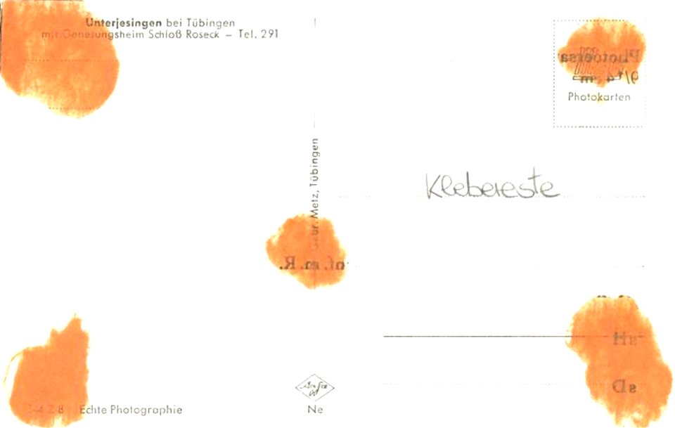 Untejesingen mit Schloss Roseck (AK 542Z8 Gebr. Metz) R