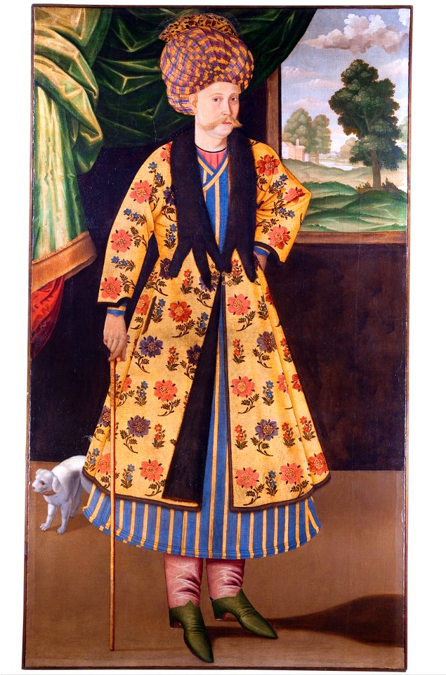 Unknown, Iran, late 17th Century - Portrait of a European Gentleman in Turkish Dress - Google Art Project