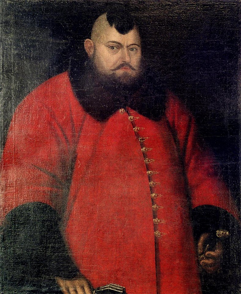 Unknown man in the red clothes, end of 17-th century