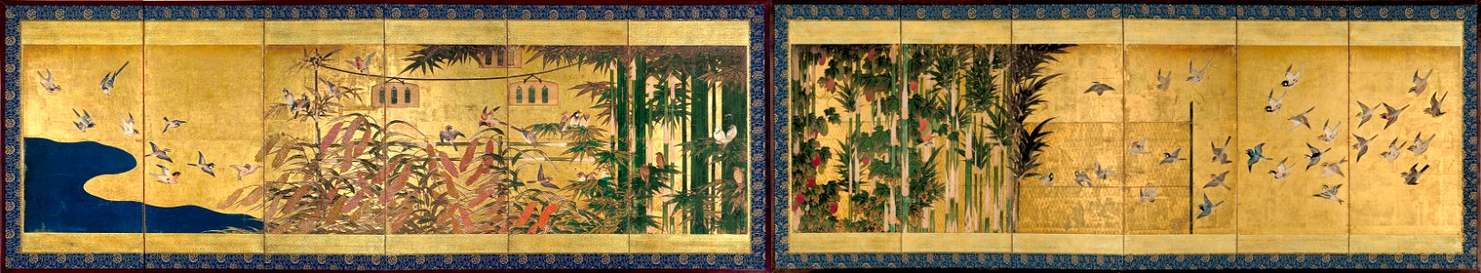 Unkoku School - Millet and Birds - Google Art Project