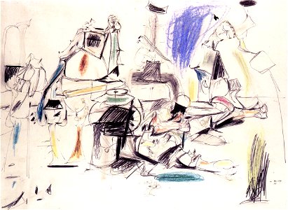 Untitled13. Arshile Gorky. Free illustration for personal and commercial use.