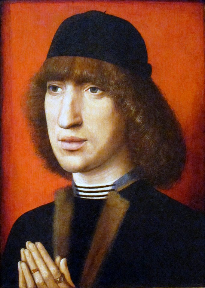 Unknown painter - Portrait of a Young Man at Prayer - WGA23578