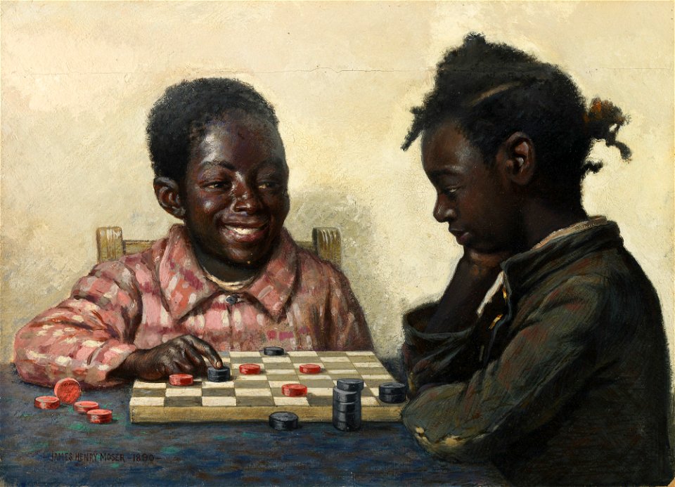 Untitled (Two Children Playing Checkers)-2010.10 1