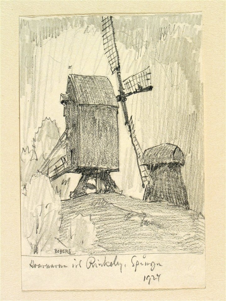 Uppland, Sollentuna hd., Spånga sn., Rinkeby. Kvarnarna vid Rinkeby, Spånga - Nordiska museet - NMA.0088470