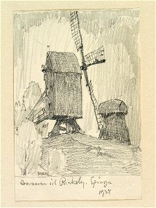 Uppland, Sollentuna hd., Spånga sn., Rinkeby. Kvarnarna vid Rinkeby, Spånga - Nordiska museet - NMA.0088470