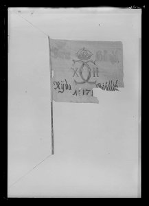 Uppbådsfana för Ryda socken i Barne härad - Livrustkammaren - 17545