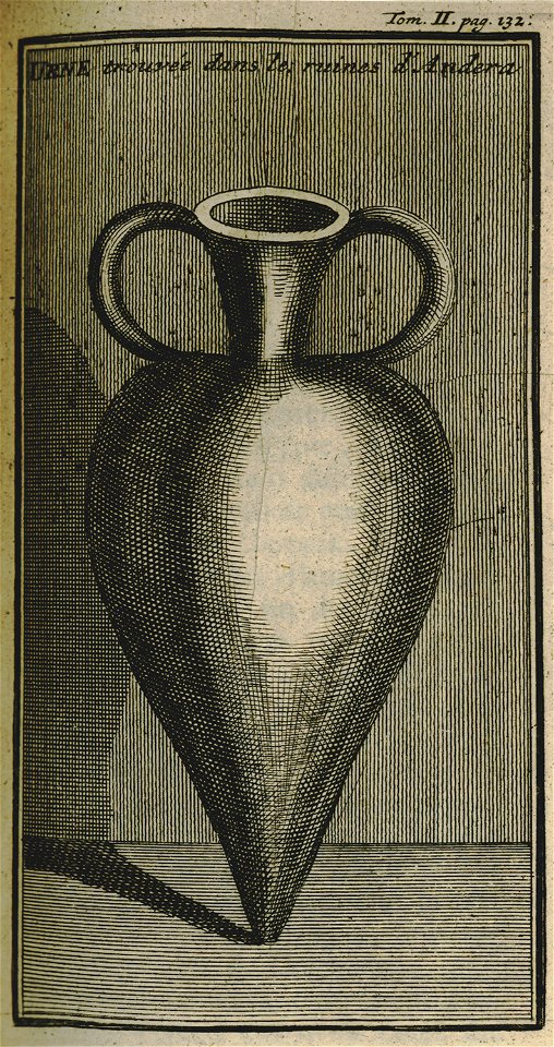 Urne trouvée dans les ruines d'Andera - Lucas Paul - 1720