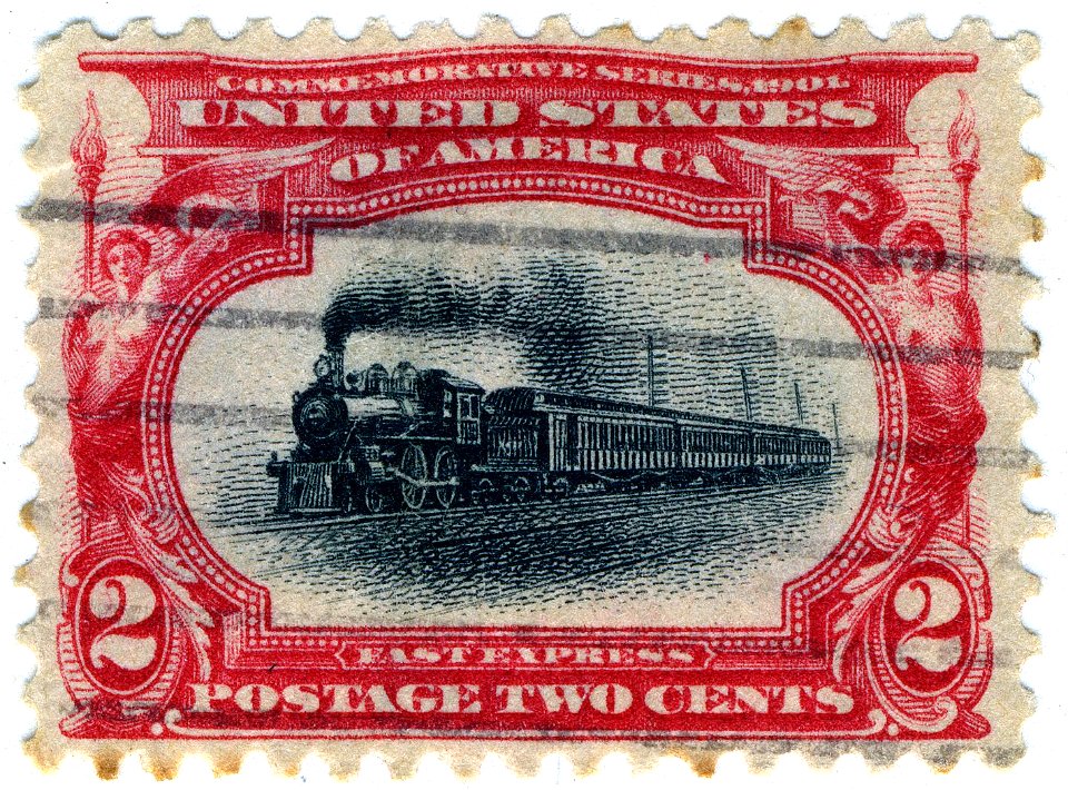 US stamp 1901 2c Fast Express