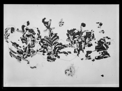 Uppsydda fragment av strumpeband - Livrustkammaren - 26557