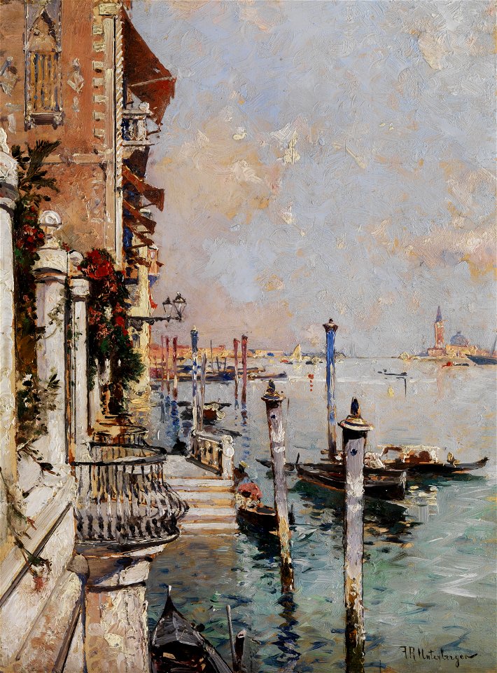 Franz Richard Unterberger Blick über den Canal Grande