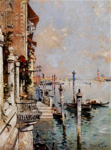 Franz Richard Unterberger Blick über den Canal Grande