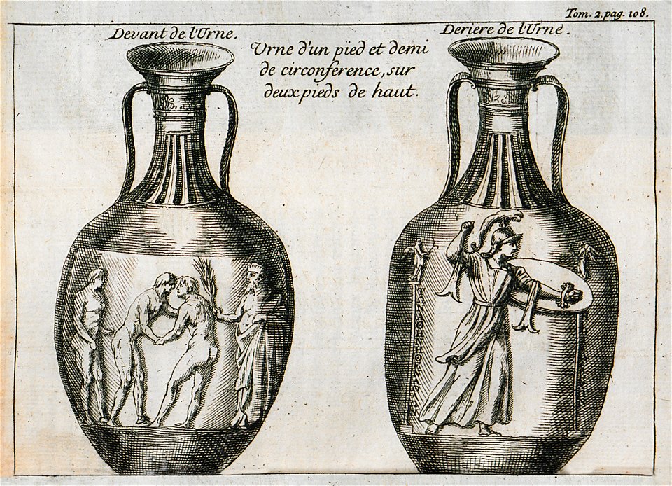 Urne d'un pied et demi de circonference, sur deux pieds de haut - Lucas Paul - 1712