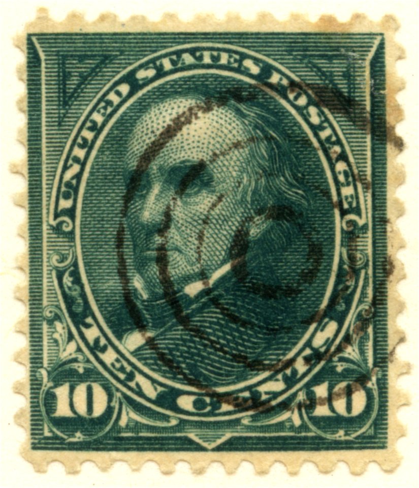 US stamp 1894 10c Webster