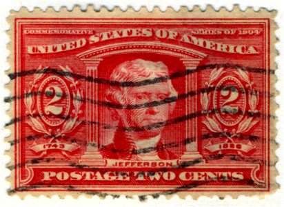 US stamp 1904 2c Louisiana Purchase Expo. Free illustration for personal and commercial use.