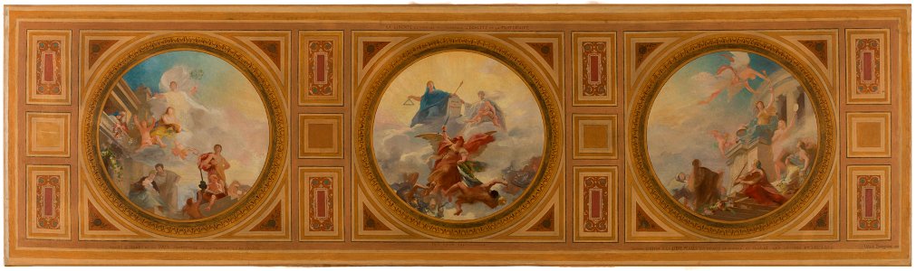 Urbain Bourgeois - Esquisse pour la mairie du 6ème arrondissement de Paris. Liberté. Egalité. Fraternité - PPP3904 - Musée des Beaux-Arts de la ville de Paris