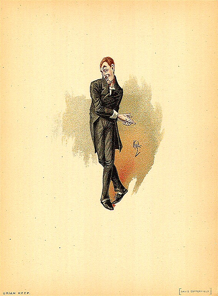 Uriah Heep 1889 Dickens David Copperfield character by Kyd (Joseph Clayton Clarke)