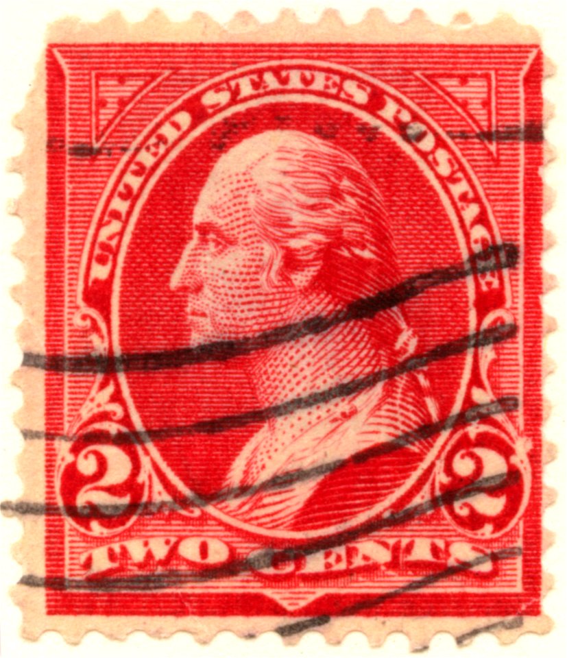 US stamp 1894 2c Washington