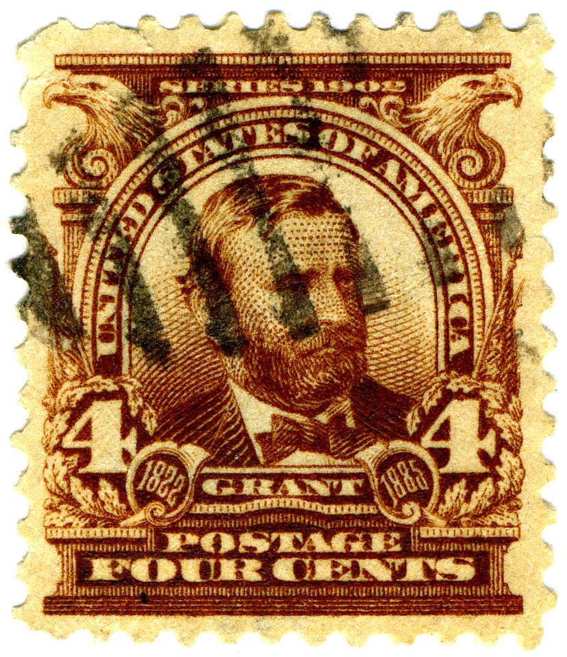 US stamp 1902 4c Grant
