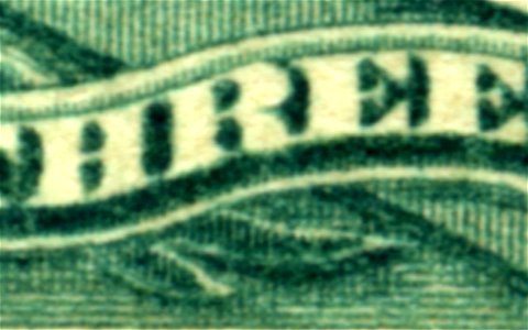 US stamp 1873 3c Washington detail. Free illustration for personal and commercial use.