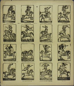 Urdusac sur deux chevaux-Catchpenny print-Borms 0675