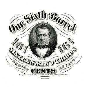 US-Stamp-Beer-1878-162⁄3 cents (1⁄6 barrel) (partial proof)