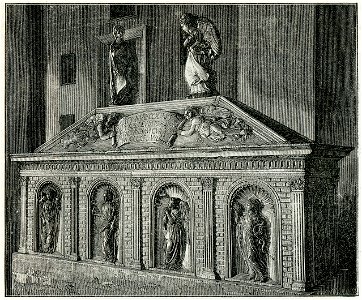 Urna marmorea del B Marcolino Amanni xilografia