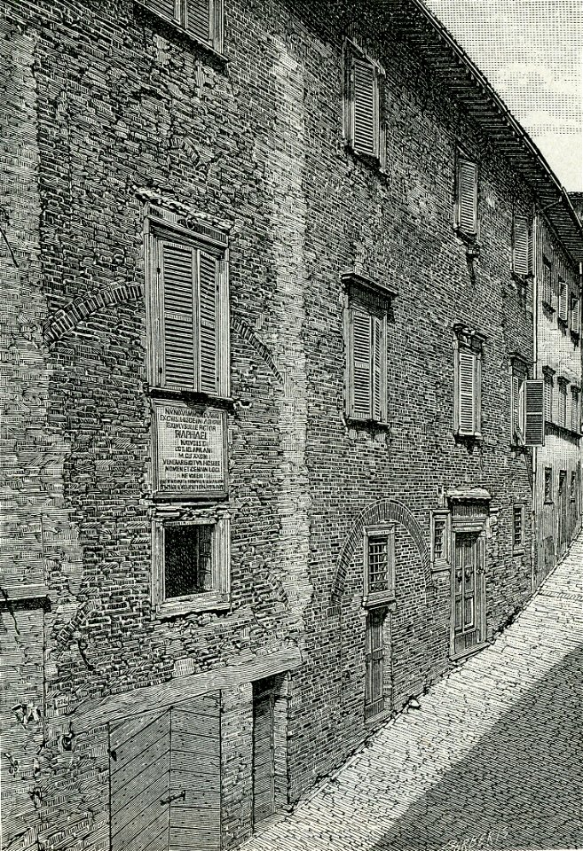 Urbino casa ove nacque Raffaello Sanzio
