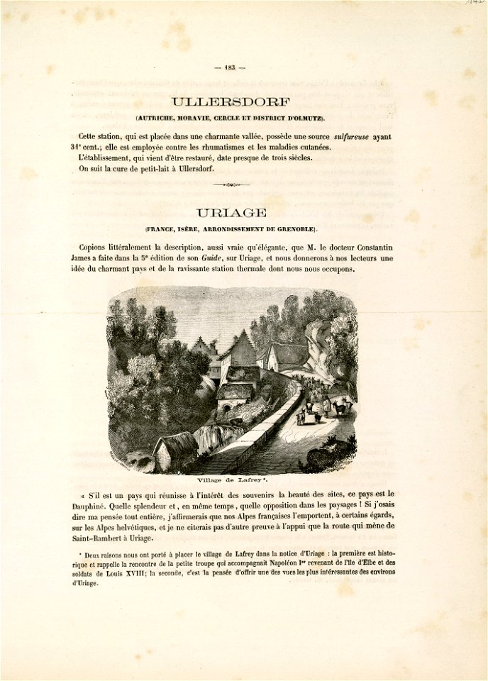 Uriage. Village de Lafrey - Fonds Ancely - B315556101 A BERTHIER 201