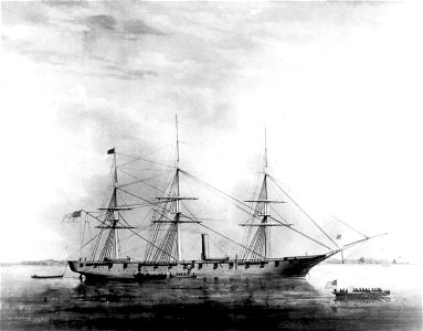 USS Hartford painting