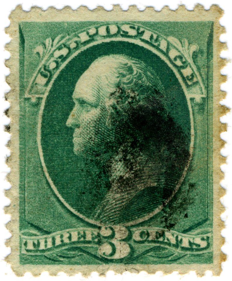 US stamp 1873 3c Washington c