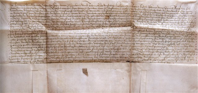 Urkunde Gottfried Werner von Zimmern Steuererhöhung Meßkirch 1525