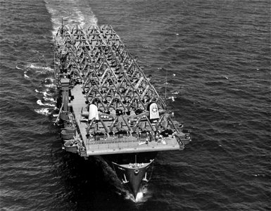 USS Kwajalein (CVE-98) transporting aircraft 1944