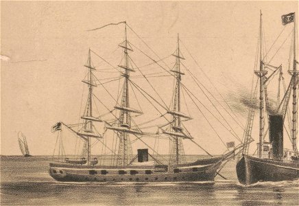 USS Marion 1839 U.S. Naval review at Hampton-Roads VA. in 1880 LCCN2004670676 (cropped)