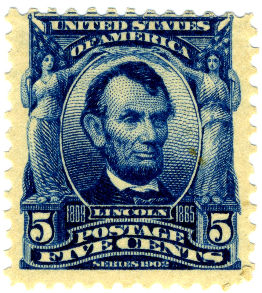US stamp 1903 5c Lincoln Sc304