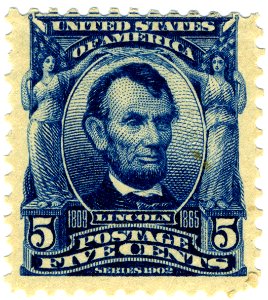 US stamp 1903 5c Lincoln Sc304