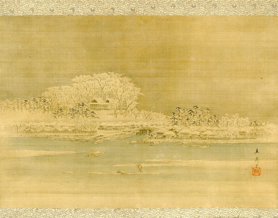 Utagawa Hiroshige - Matsuchiyama on the Sumida River - 1939.1863 - Art Institute of Chicago