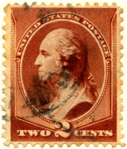 US stamp 1883 2c Washington