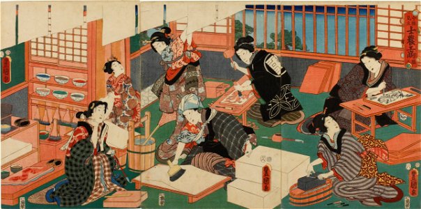 Utagawa Kunisada (1857) Imayō mitate shinō kōshō yori shokunin