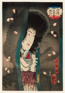 Utagawa Kunisada II - Actor Segawa Kikunojô V as the Nun Myôchin