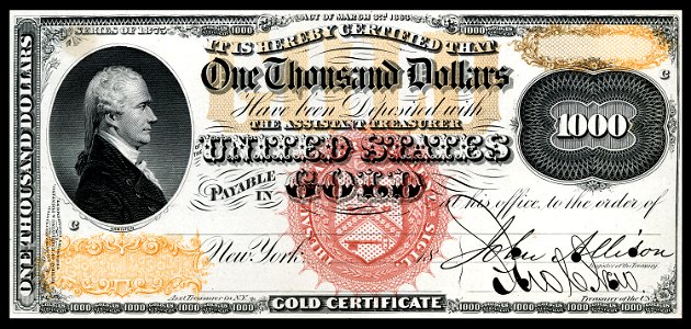 US-$1000-GC-1875-Fr-1166o PROOF