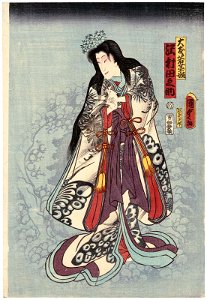 Utagawa Kunisada II - Actor Sawamura Tanosuke III as Ôtomo Wakana-hime