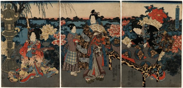 Utagawa Kunisada I - Fukigusa sono no yuran