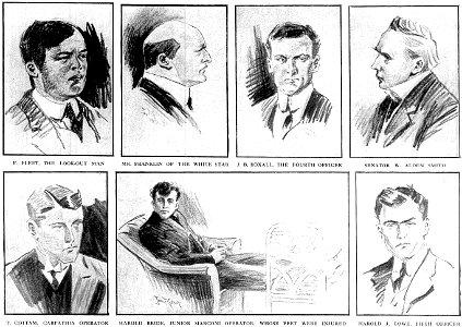 US Senate Titanic inquiry witnesses