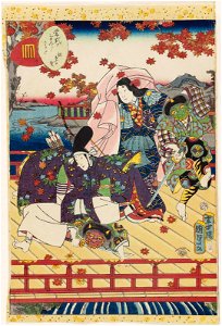 Utagawa Kunisada II - No. 7, Momiji no ga