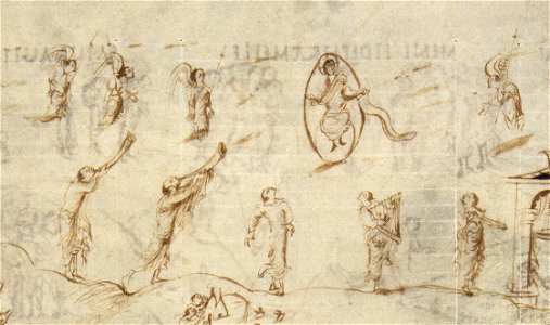 Utrechts-Psalter PSALM-80 playing to God