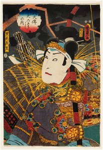 Utagawa Kunisada II - Actor Suketakaya Takasuke III as Satomi Yoshizane